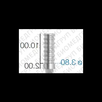 Абатмент временный титановый, не переустанавливаемый, SwedenMartina 3,8 мм x 10 мм AMPSCI380EX