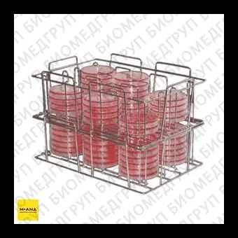 Штатив для хранения 36 чашек Петри, диаметр чашек 150 мм, 1 шт, Interscience, 241150