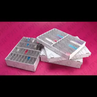 Емкость под пробы для предметных стекол для микроскопа Cartoglass Cartoblock