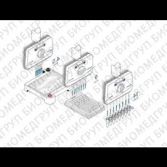 Автоматическая пипетка электронная 501200 мкл, 6канальная, с переменным расстоянием между наконечниками Xplorer plus Move It, Eppendorf, 4861000834