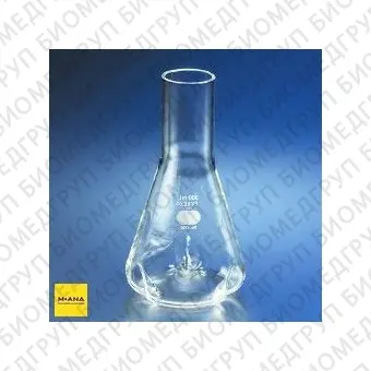 Колба Эрленмейера 125 мл, стекло, с отбойниками, Pyrex Corning, 4444125, 6 шт.