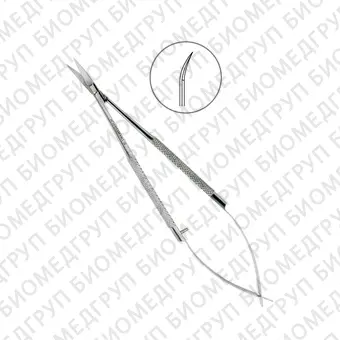 Ножницы хирургические изогнутые CastroviejoGomel, 140 мм