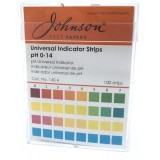 Индикаторная бумага pH 2,5-4,5, шаг 0,3/0,5, на пластиковой подложке, Johnson, 114.2С, 100 полосок