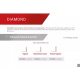 Полир на держателе DIAMOND спеченный алмаз для финишной обработки керамики, 1шт. Reddish Stone (DR0502SI 5 мм х 3 мм Обратный конус)